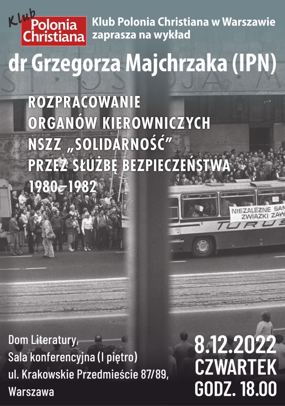 Dr Majchrzak - wykład Klub PCh Warszawa