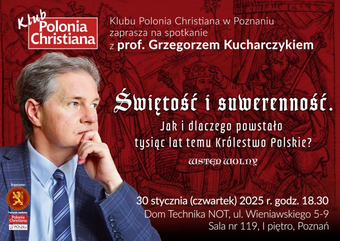 prof. Grzegorz Kucharczyk - plakat Poznań styczeń 2025