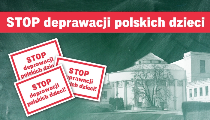 Przyjaciele Stowarzyszenia bronią dzieci przed deprawacją!