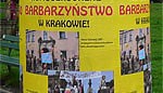 Plakatowy protest przeciwko marszowi homoseksualistów